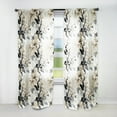 thumbnail image 1 of Designart "Chic Urban Victorian V" Floral Room Darkening Curtain Single Panel, 1 of 6