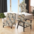 thumbnail image 1 of Designart "Chic Urban Victorian VIII" White Floral Upholstered Accent Chair - Cottage Arm Chair For Bedroom, 1 of 5
