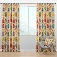 thumbnail image 1 of Designart 'Children'S Pattern Yellow Door' Modern Blackout Curtain Panel, 1 of 4
