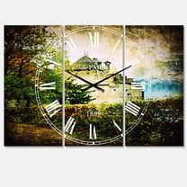 Designart 'Chillion Castle' Mediterranean wall clock
