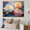 thumbnail image 1 of Designart "China Art Graceful flowers V" China Art Floater Framed Wall Decor, 1 of 7
