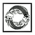 thumbnail image 1 of Designart 'China Koi Fish In Chinoiserie Style III' Nautical & Coastal Framed Art Print, 1 of 4