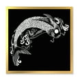 thumbnail image 1 of Designart 'Chinoiserie With Koi Fish I' Traditional Framed Art Print, 1 of 4