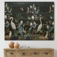 thumbnail image 1 of Designart 'Chinoiserie With Peonies and Birds IV' Traditional Print on Natural Pine Wood, 1 of 5