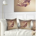 thumbnail image 1 of Designart Chocolate Portrait of Woman - Abstract Portrait Throw Pillow - 16x16, 1 of 1