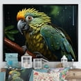 thumbnail image 1 of Designart "Chorus Of Green And Yellow Parrots In The Rainforest" Parrot Floater Framed Wall Art Prints, 1 of 5