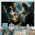 thumbnail image 1 of Designart "Christ'S Humble Footwashing" Christianity Canvas Wall Art, 1 of 1
