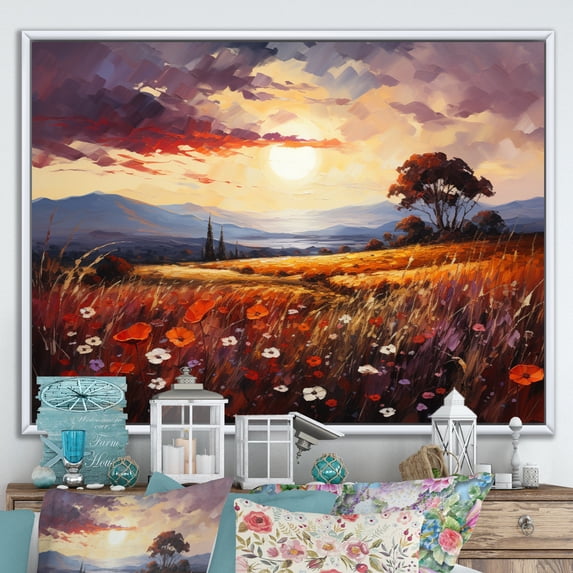Designart "Christianity Divine beauty I" Spiritual Floater Framed Wall Decor