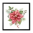 thumbnail image 1 of Designart 'Christmas Fir Branch and Holly Mistletoe Berries II' Traditional Framed Art Print, 1 of 4