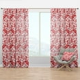 thumbnail image 1 of Designart 'Christmas Pattern II' Animals Curtain Panel, 1 of 4