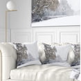 thumbnail image 1 of Designart Christmas Winter Snow - Landscape Photography Throw Pillow - 16x16, 1 of 5