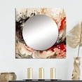 thumbnail image 1 of Designart "Chromatic Agate in Red and Black II" Abstract Square Mirror For Wall Decor - Large Red Square Printed Wall Mirror Art - Square Transitional Mirror - Wall Mounted Square Large Mirror, 1 of 5