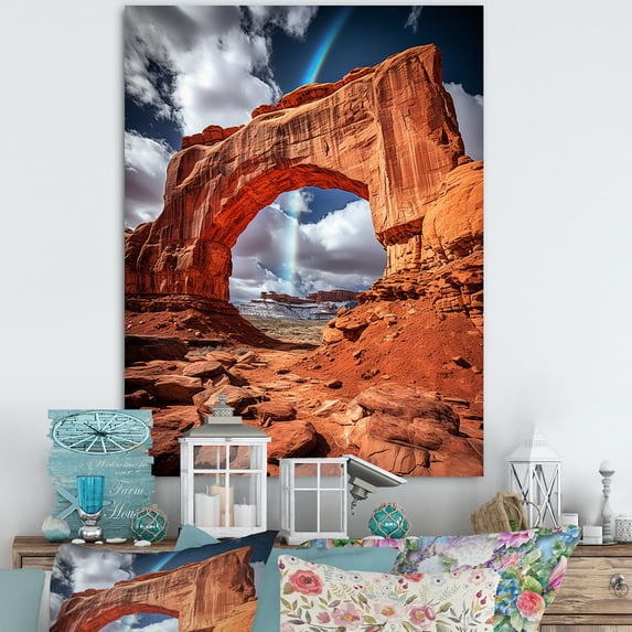 Designart "Chromatic Arch in the Mountains" Landscape & Nature Wall Decor