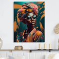 thumbnail image 1 of Designart "Chromatic Beauty African Woman V" African American Woman Metal Art Print, 1 of 5