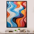 thumbnail image 1 of Designart "Chromatic Elixir Opt Art wall decor VI" Abstract Floater Framed Canvas Art Print, 1 of 7