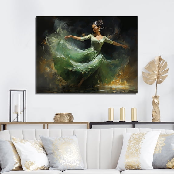 Designart "Chronicle Of Kathak Dance I" Dance Canvas Art Print