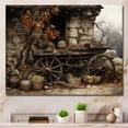 thumbnail image 1 of Designart "Chronicles of the Old Cart" Transportation Canvas Art Print, 1 of 5