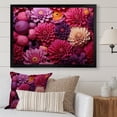 thumbnail image 1 of Designart "Chrysanthemum Collage Pink Gardens I" Floral Framed Wall Art Decor - Traditional Pink Chrysanthemums Hallway Framed Wall Art Decor, 1 of 6