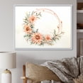 thumbnail image 1 of Designart "Chrysanthemum Elegance Leaves On Limb" Chrysanthemums Floater Framed Canvas Art Print, 1 of 5