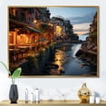 thumbnail image 1 of Designart "Cinque Terre Beige Italy wall art II" Italy Floater Framed Canvas Art Print, 1 of 7