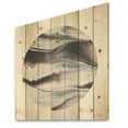 thumbnail image 1 of Designart 'Circle Marble II' Modern Geometric Print on Natural Pine Wood, 1 of 3