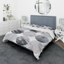 Designart 'Circle Marble IV' Geometric Duvet Cover Set