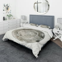 Designart 'Circle natural elements IV' Geometric Duvet Cover Set