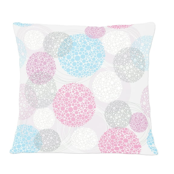 Designart Circular Abstract Retro Geometric III' Mid-Century Modern Throw Pillow - 12x20