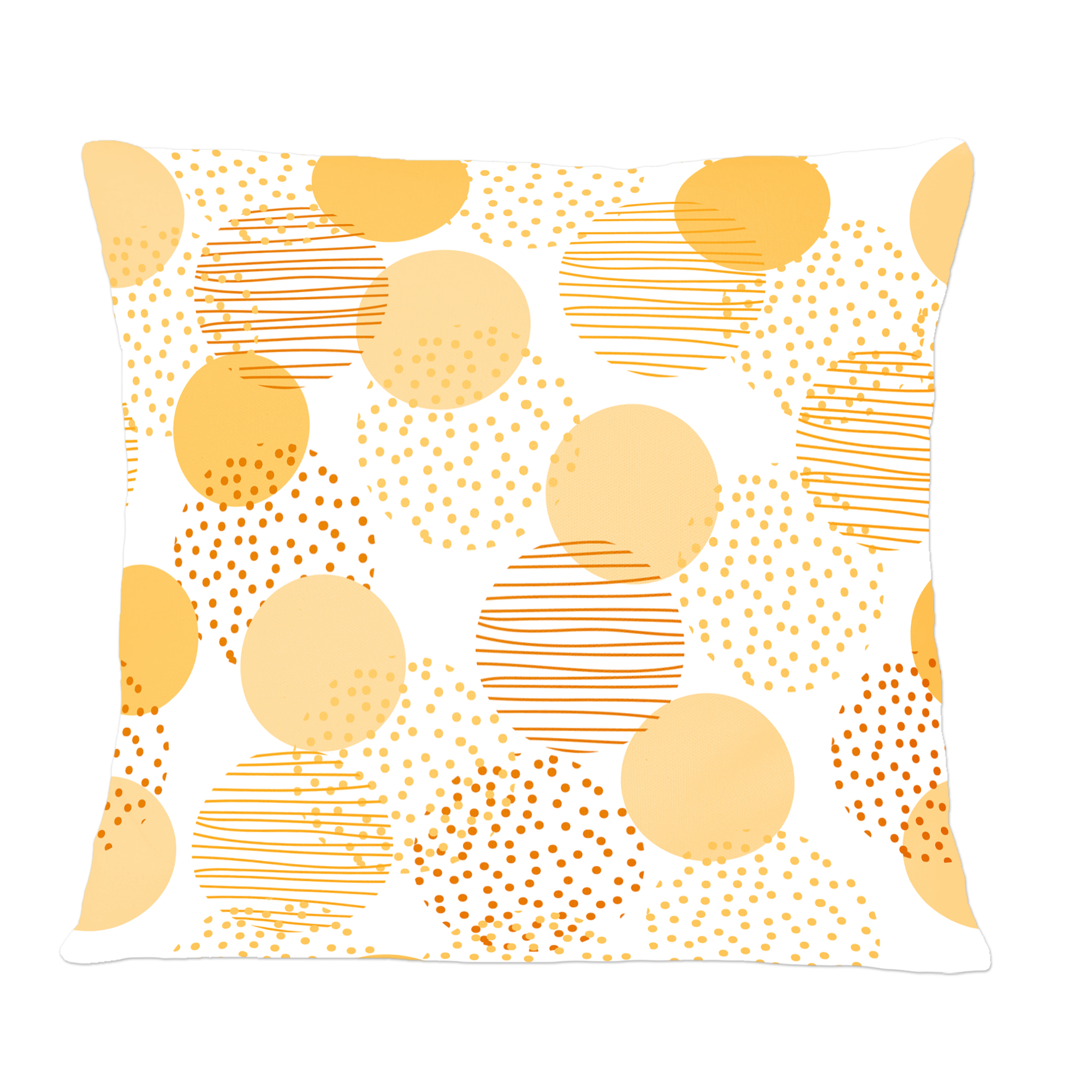 Designart Circular Abstract Retro Geometric IX' Mid-Century Modern Throw Pillow - 12x20