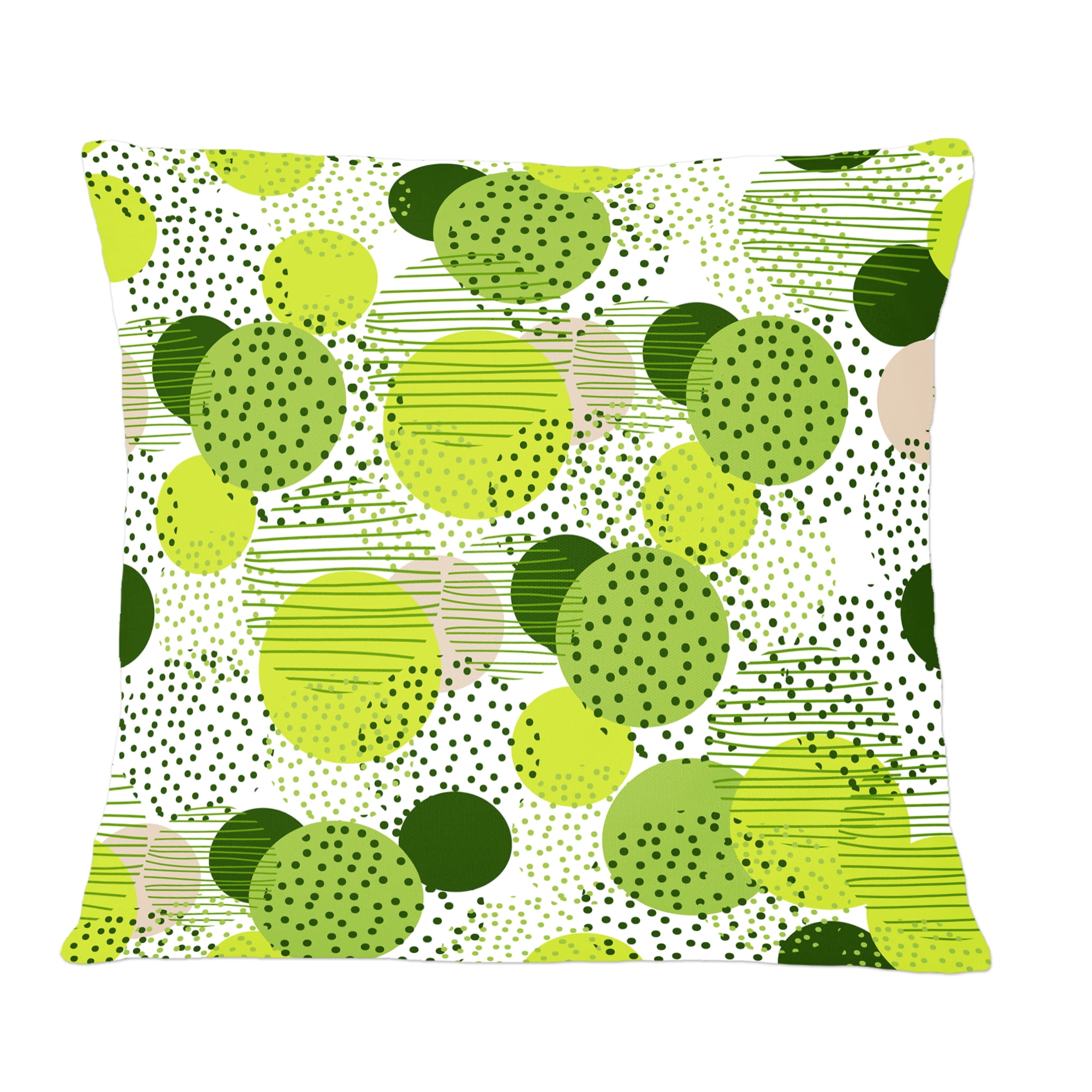 Designart Circular Abstract Retro Geometric X' Mid-Century Modern Throw Pillow - 12x20