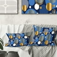 thumbnail image 1 of Designart Circular Abstract Retro Geometric XI' Mid-Century Modern Throw Pillow - 16x16, 1 of 2