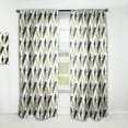 thumbnail image 1 of Designart 'Circular Abstract Retro Pattern Geometric II' Mid-Century Modern Curtain Panel, 1 of 5