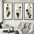 thumbnail image 1 of Designart "Circular Geometry Minimal Sweet Serenity II" Modern Geometric Framed Wall Art Set Of 3 - White Abstract Frame Gallery Wall Set For Home Decor, 1 of 7