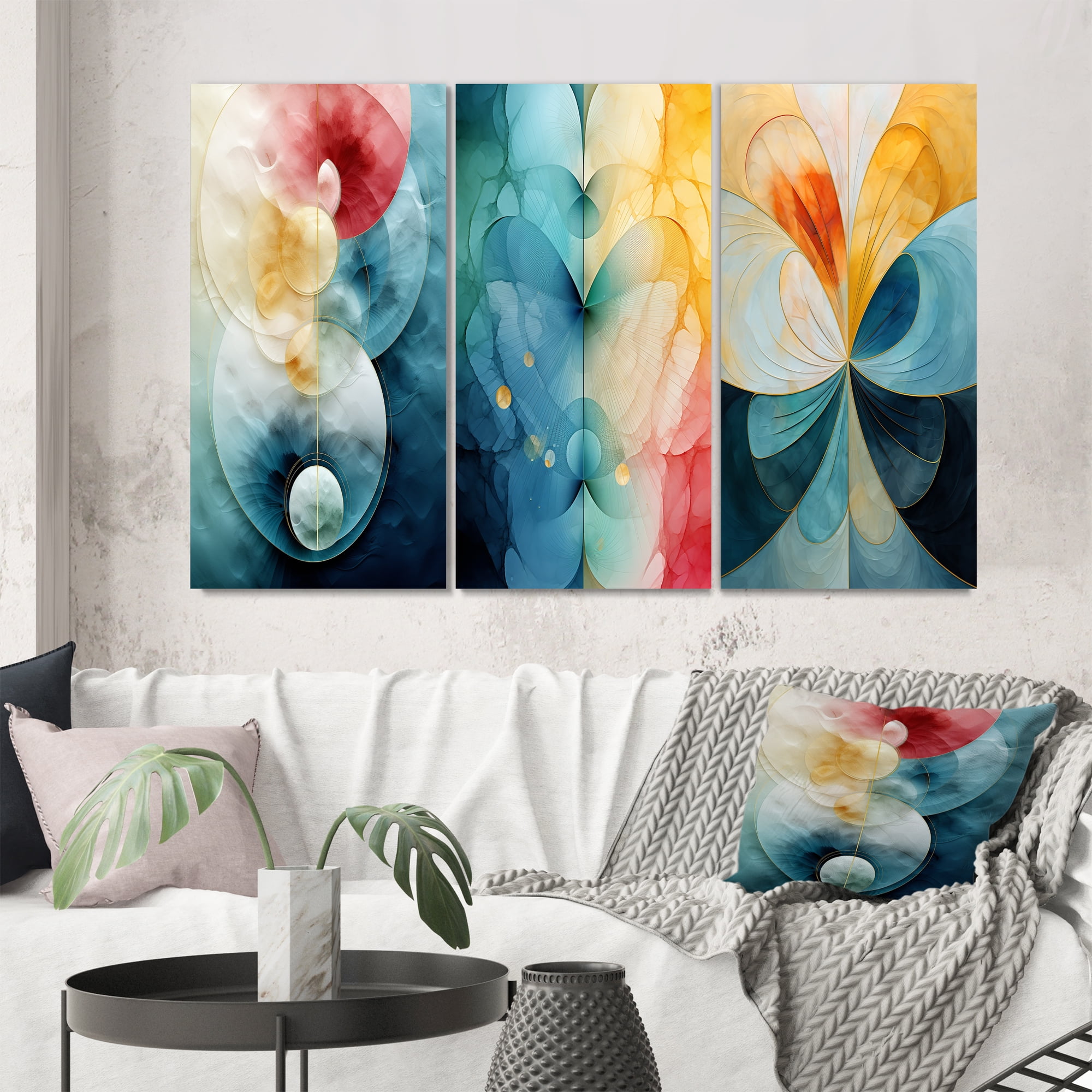 Designart Circular Harmony Contemplating Divinity Vi Modern Geometric