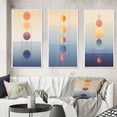 thumbnail image 1 of Designart "Circular Pastel Minimalism Moon Phases VI" Modern Geometric Framed Wall Art Set Of 3 - Pink Abstract Frame Gallery Wall Set For Home Decor, 1 of 7