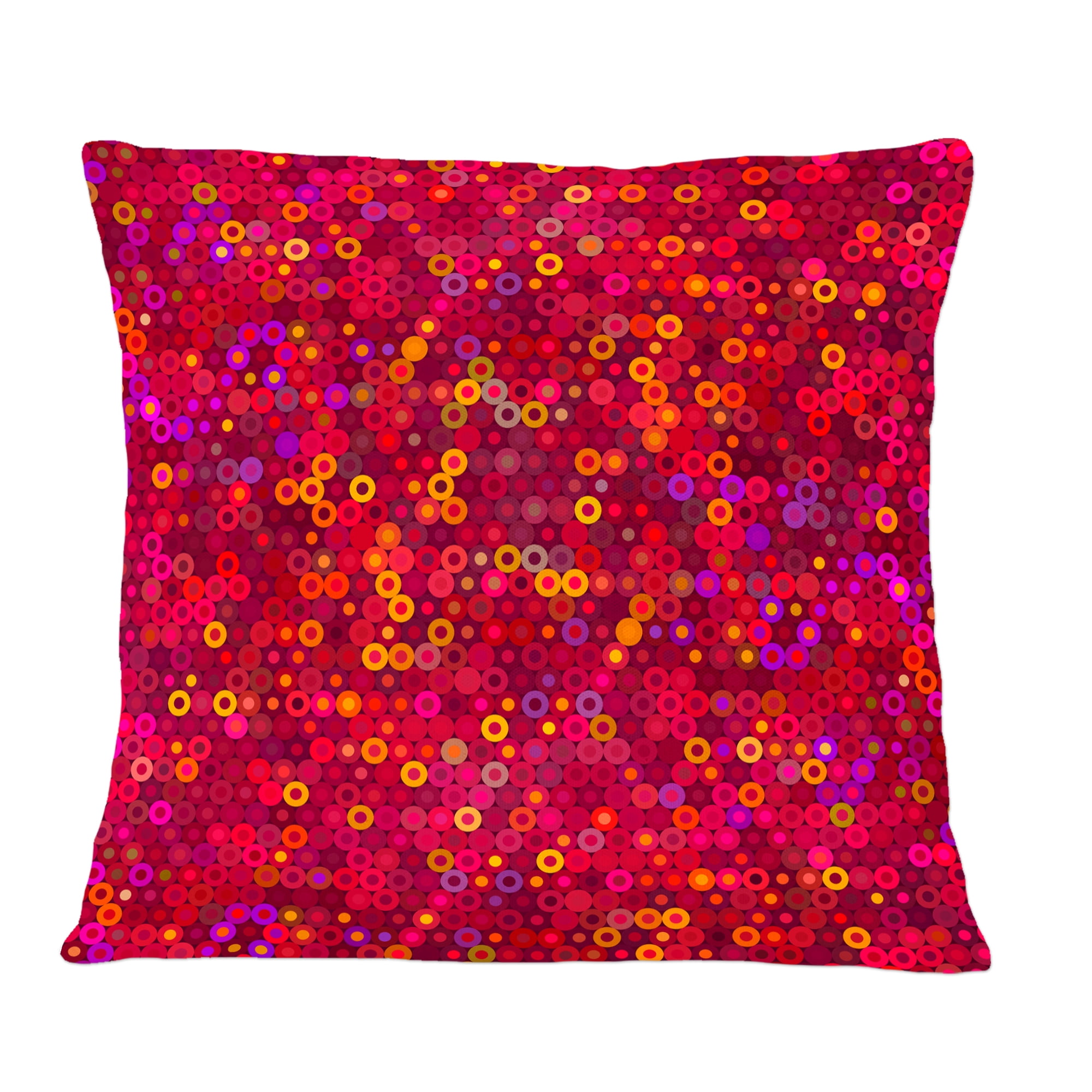 Designart Circular Retro Design III' Mid-Century Modern Throw Pillow - 12x20
