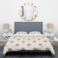 thumbnail image 1 of Designart 'Circular Retro Design' Mid-Century Modern Duvet Cover Set, 1 of 4
