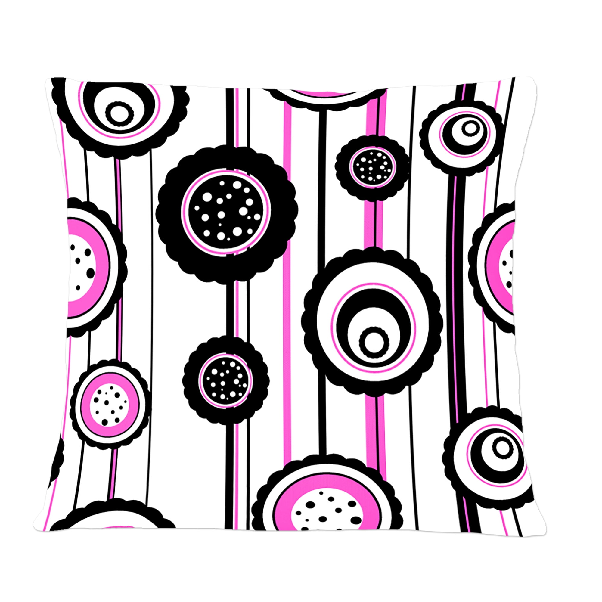 Designart Circular Retro Pattern I' Mid-Century Modern Throw Pillow - 12x20