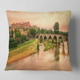 thumbnail image 1 of Designart Cite de Carcassonne Panorama - Landscape Printed Throw Pillow - 16x16, 1 of 4