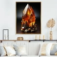 thumbnail image 1 of Designart "Citrine Radiance Spiritual Stone I" Spiritual Floater Framed Canvas Wall Art, 1 of 7