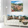 thumbnail image 1 of Designart City Aerial View Panorama - Cityscape Throw Pillow - 18x18, 1 of 1
