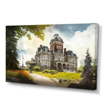 Designart City Hall Building Canvas Wall Art