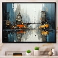 thumbnail image 1 of Designart "City Utopia I" Abstract Collages Floater Framed Canvas Print, 1 of 7