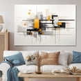 thumbnail image 1 of Designart "Cityscape Journey Ensemble in Yellow I" Extra Large Abstract Wall Art - Modern Yellow Abstract Collages Entryway Wall Art, 1 of 4