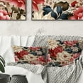 thumbnail image 1 of Designart "Classic Beige Vintage Flora I" Floral Printed Throw Pillow, 1 of 5