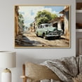 thumbnail image 1 of Designart "Classic Cuban Car in Lush Green" Transportation Floater Framed Wall Art Print, 1 of 7