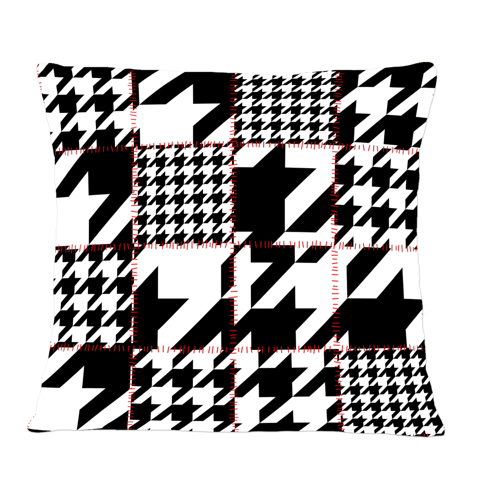Designart Classic Houndstooth Pattern' Mid-Century Modern Throw Pillow - 12x20