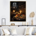 thumbnail image 1 of Designart "Classic Literature in the Library II" Cityscapes Floater Framed Wall Art Print, 1 of 7