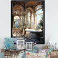 thumbnail image 1 of Designart "Classic Marble Bathroom I" Bathroom Floater Framed Wall Art Print, 1 of 7