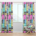 thumbnail image 1 of Designart 'Classic Pattern Hounds-tooth' Mid-Century Modern Blackout Curtain Panel, 1 of 4